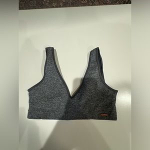 Dark gray thick sports bra